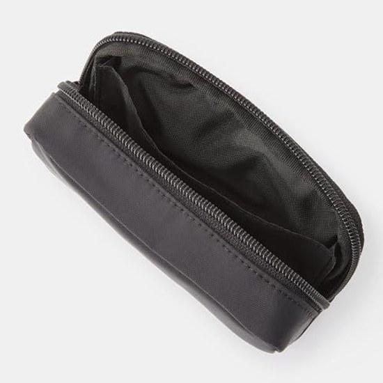 Muji Recycled Nylon Compact Pouch Black Approximately 143.59cm