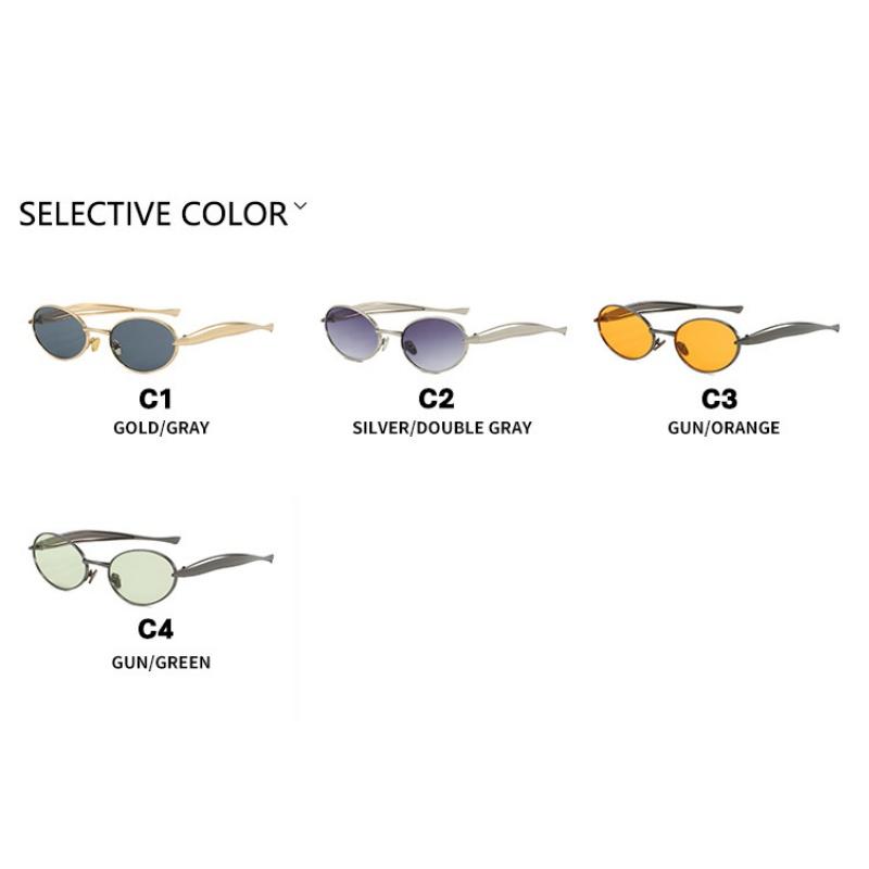 Damen Sonnenbrille, ovale kleine Rahmen Sonnenbrille, Herren- und Damenmode Sonnenbrille