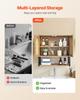 Bathroom Wall Cabinet, with 2 Doors and Adjustable Shelf, Over the Toilet Storage Medicine Cabinet Wall Mounted, Hanging Organizer with Shelves & Open