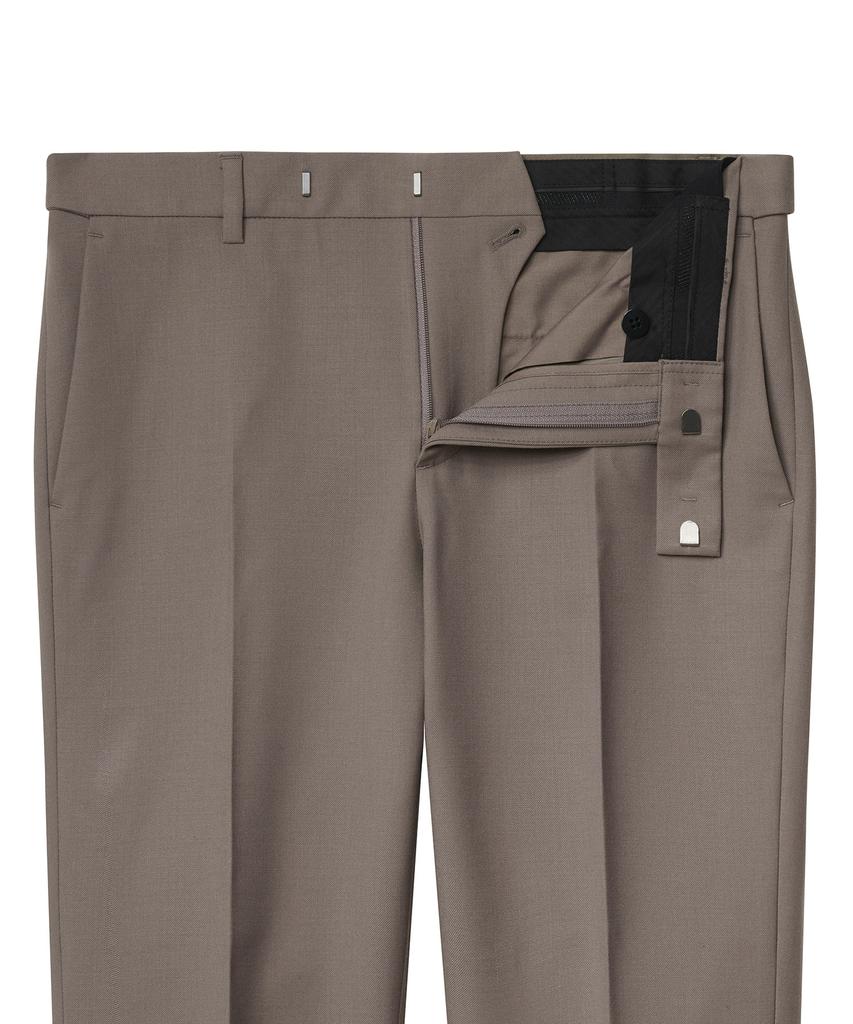 MUSINSA STANDARD Wool Tapered Hidden Banding Crop Slacks [Dusty Beige]