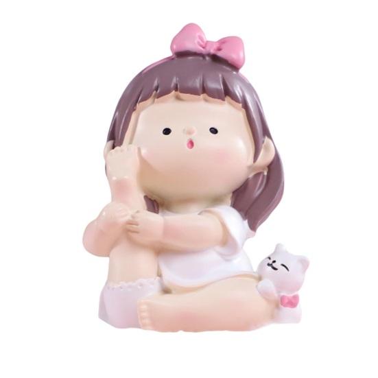 Practical Yoga Girl Statue Exquisite Long Lasting Collectible