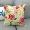 Simple floral pattern clear rose flowers Digital printing short plush pillow covers for car sofa office cushion cover home goods