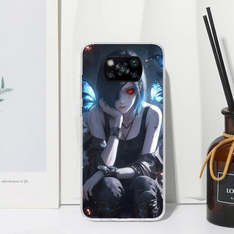 G-Ghoul Tokyo Touka Kirishima Phone Case For Xiaomi Poco X7 X6 X5 M7 M8 Pro F7 Ultra Redmi 15C 15 13C 13 12C 12 10 10C 10A Art F