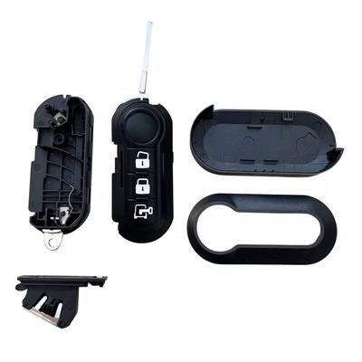Car Key Case Shell for Fiat 500 Panda Bravo Punto Ducato Peugeot Boxer Citroen Jumper SIP22 Blade 2 3 Buttons Housing Cover