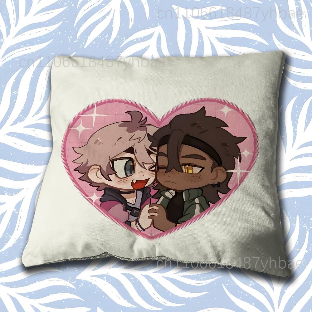 RRebound Of The Heart Pillow Case Short Plush Sofa Decorative Gift Home Doublesided Printing Cushio