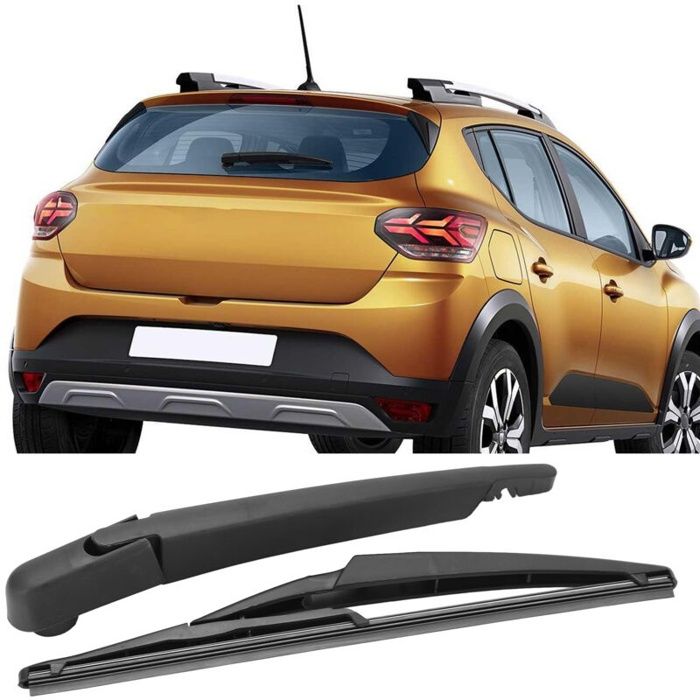 Jeu de balais d\'essuie-glace arrière de voiture 287815304R Remplacement noir pour DACIA SANDERO 2005-2015