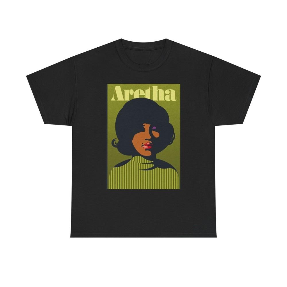 

Aretha Vintage Franklin Photo Graphic T Shirt NEW GIFT Unisex Heavy Cotton Tee Unisex T-Shirt M