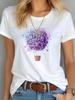 Women Heart Print T Shirt Multi Styles Love Graphic Tees Summer Soft Cotton O Neck Short Sleeve Casual Loose Daily  Tops  Ladies