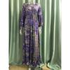 Abito Bohemian da Donna Estate Manica a Svaso Stampa Floreale Scollo a V Ampio Abiti da Donna Elegante Linea ad A Vita Alta Abito da Donna per Vacanze al Mare