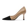 7-High heels summer new color matching stiletto single shoes women's commuting shallow mouth pointed women's shoes