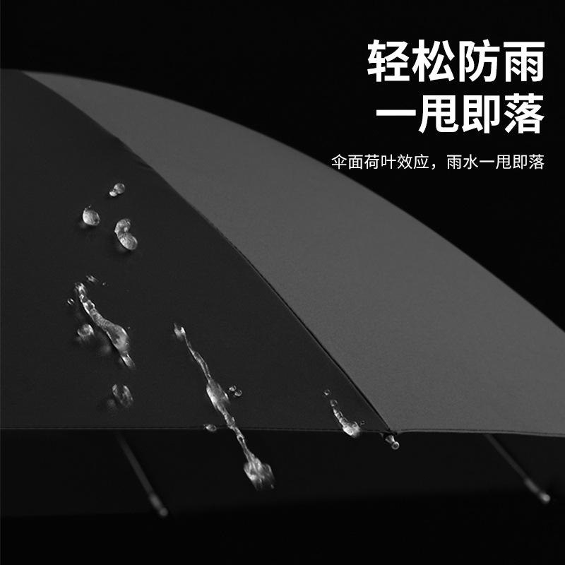 Oversized umbrella stall, manual sturdy, large double enlarged, reinforced, thickened, rainstormproof, sunscreen, folded