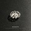 10Pcs Silver Button Women'S Clothes Jacket Fur Coat Diamond Decorative Metal Buttons High-End Button Accessories
