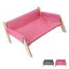 Elevated Cat Couch Wood Structure Stable Support Relaxing Strong Load Capacity Cat Sofa Bed for Home