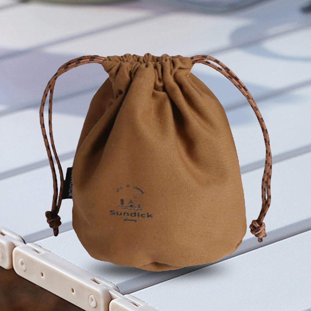 Outdoor Tableware Sundries Bags Portable Canvas Small Objects Organizers Ultralight Waterproof for Travel Hiking