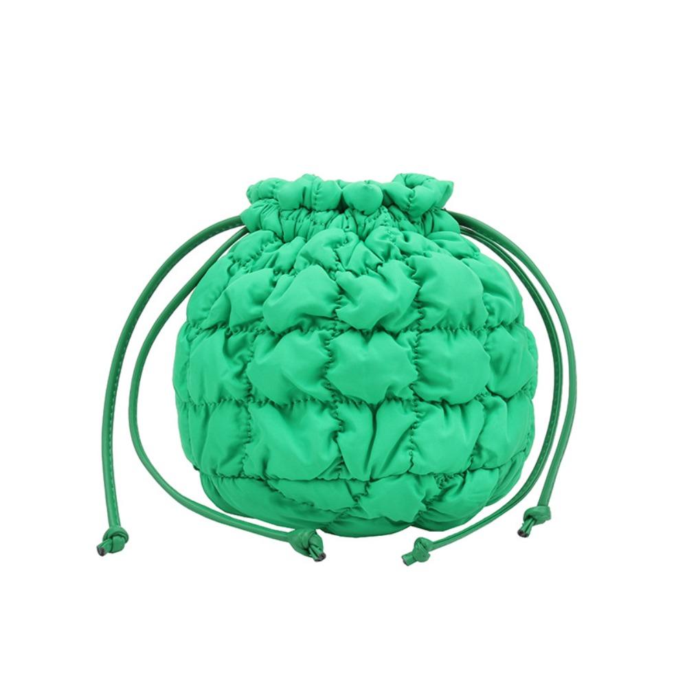 Handbag Drawstring Bucket Bag Korean Style Cloud Bag Casual Nylon Shoulder Bag  Women