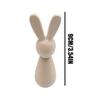 10pcs Wooden Bunny Peg Dolls Bunny Figurines Blank Natural Wood Peg Easter Rabbit Statue DIY Painting Natural Wood Bunny Doll