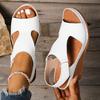 Fashion Plus Size Fashion Wedge Sandals for Women Summer 2025 Casual Non Slip Beach Shoes Woman Peep Toe Platform Roman Sandalias Mujer