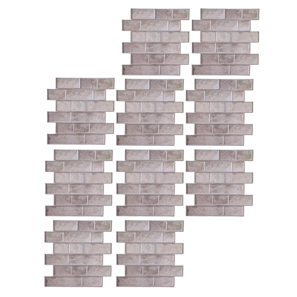 10Pcs Wall Sticker Self Adhesive Wallpaper 3 Dimensional Ceramic Tile Stickers Decoration