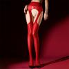 Women Stockings Hollow Four-Sided Open Crotch Backless Pantyhose Oil Shiny Glossy High Waisted Elastic Ultra Thin Exotic Socks