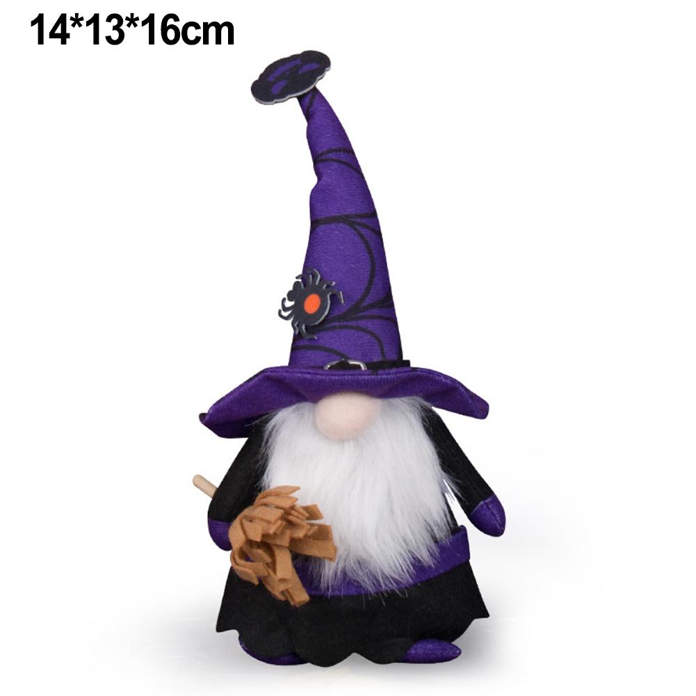 Crafted With Flocking Fabric Halloween Decorations Handcrafted Gnome