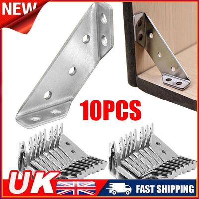10Pcs Universal Triangle Bracket Furniture Support Thickened Connector Corner