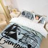Erosebridal Happy Camping Duvet Cover Set Camper Bedding Sets Twin,Rustic Farmhouse Comforter Cover Camping Accessories Bedding,RV Car Theme