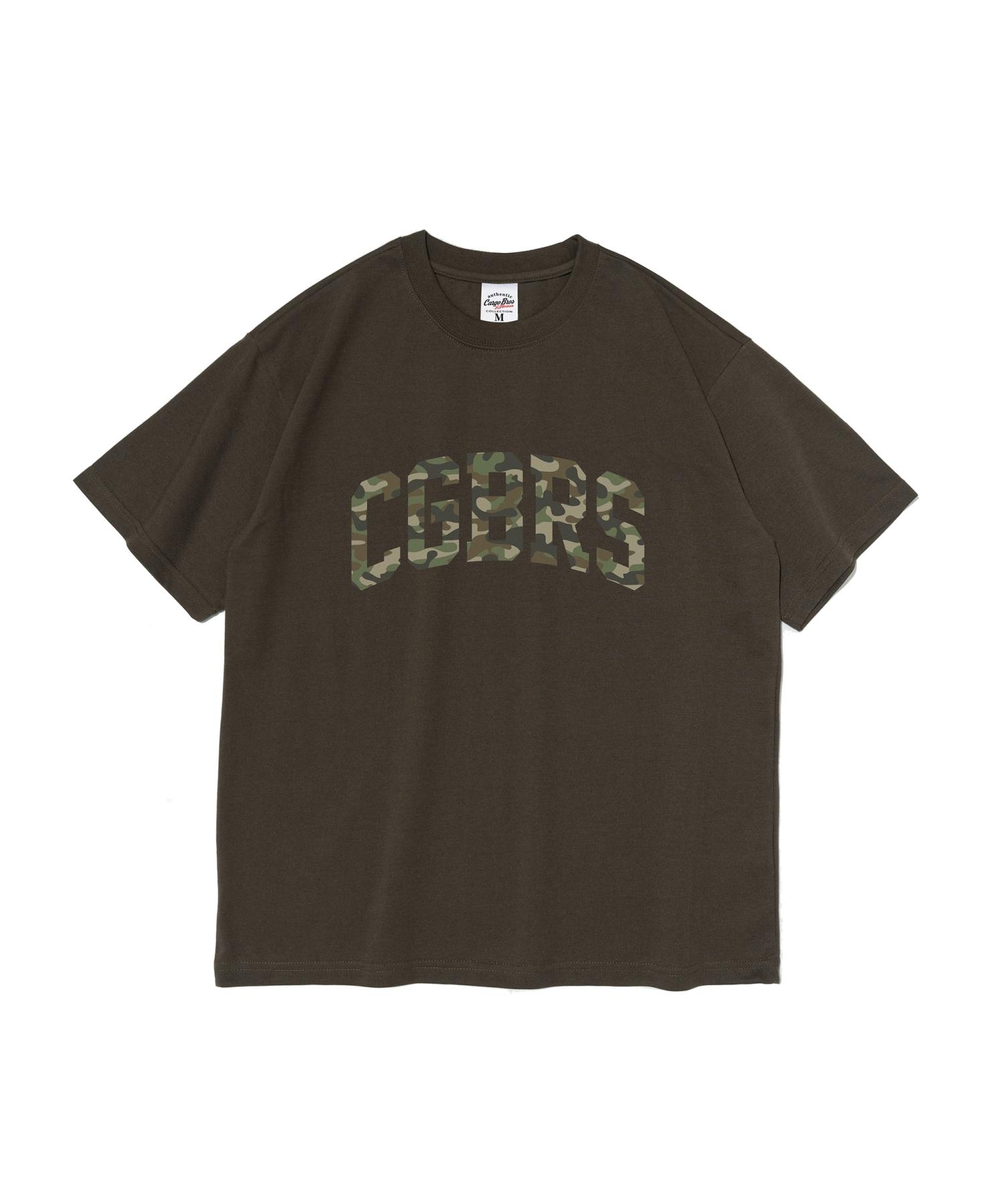 Cargo Bros For Woman Signature Pattern Logo Short Sleeve T-Shirt (Khaki) L