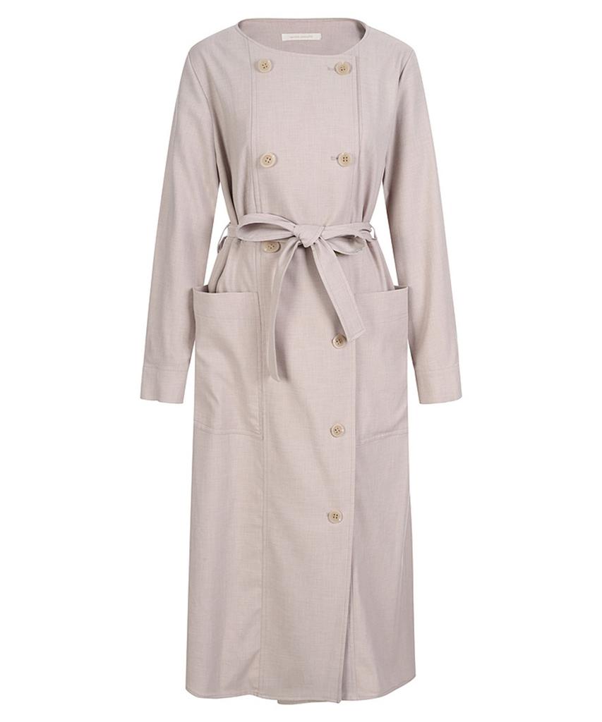 MAREMONTE Double-Button Belted Dress_M232Mop03S0