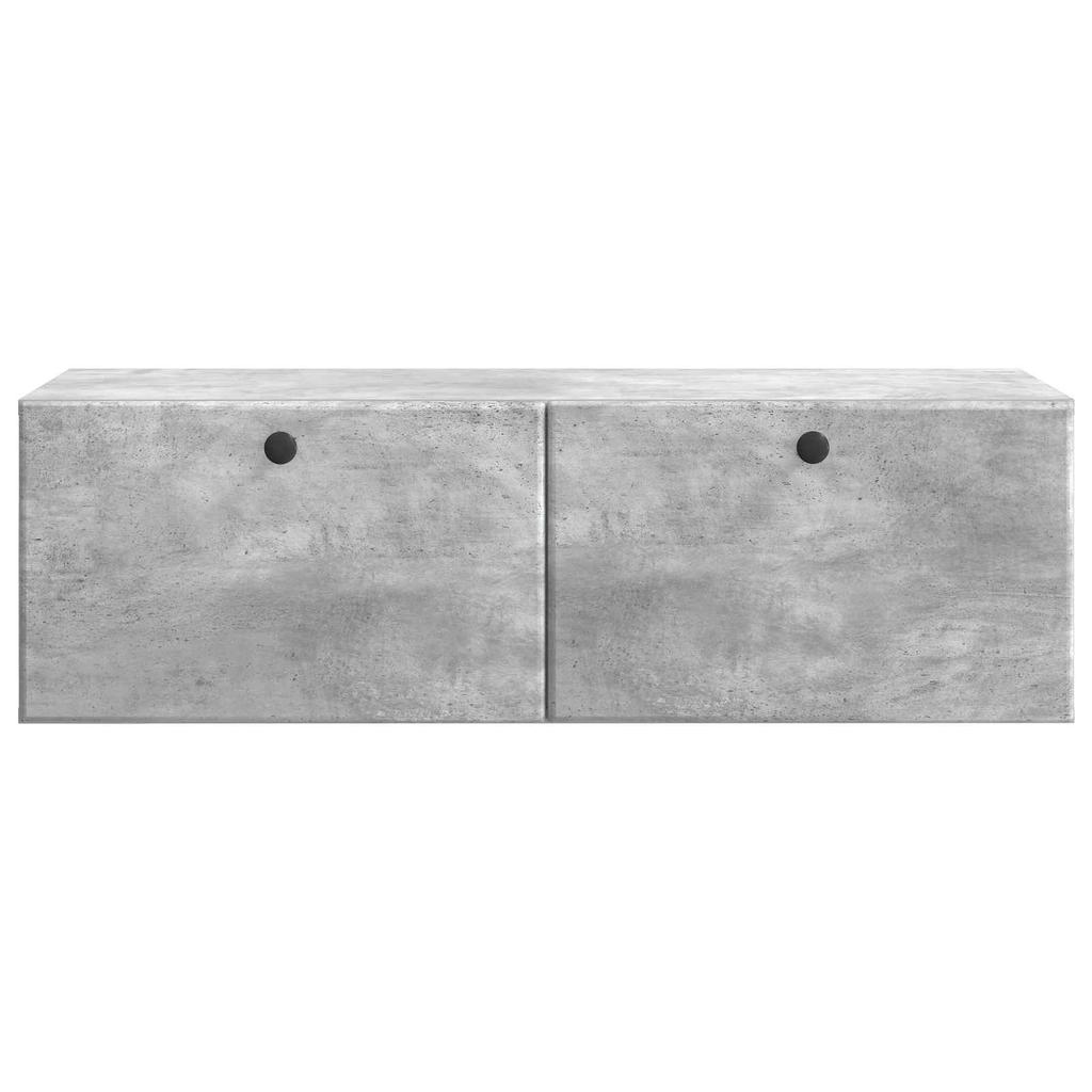 Wall Mounted TV Cabinet 98 x 41 x 30 cm Concrete Grey