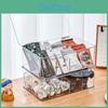 Clear Tea Desktop Bag Coffee Organizer With Lid And Card Compartment