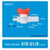 G1/8 Thread Pagoda Quick-Connect Water Ball Valve