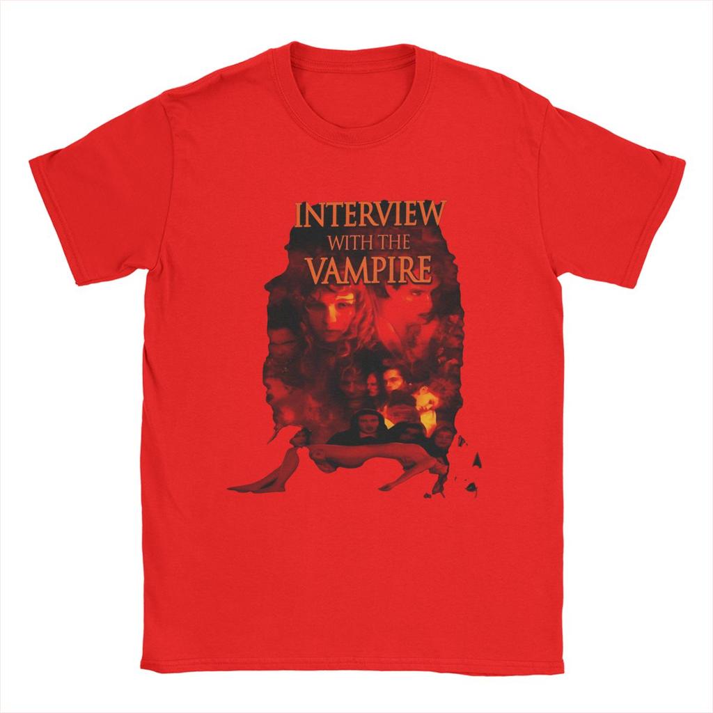 Men Women's Interview With The Vampire Movie Shirt Outfit Vintage Cotton T Shirt Tee Clothing Printed