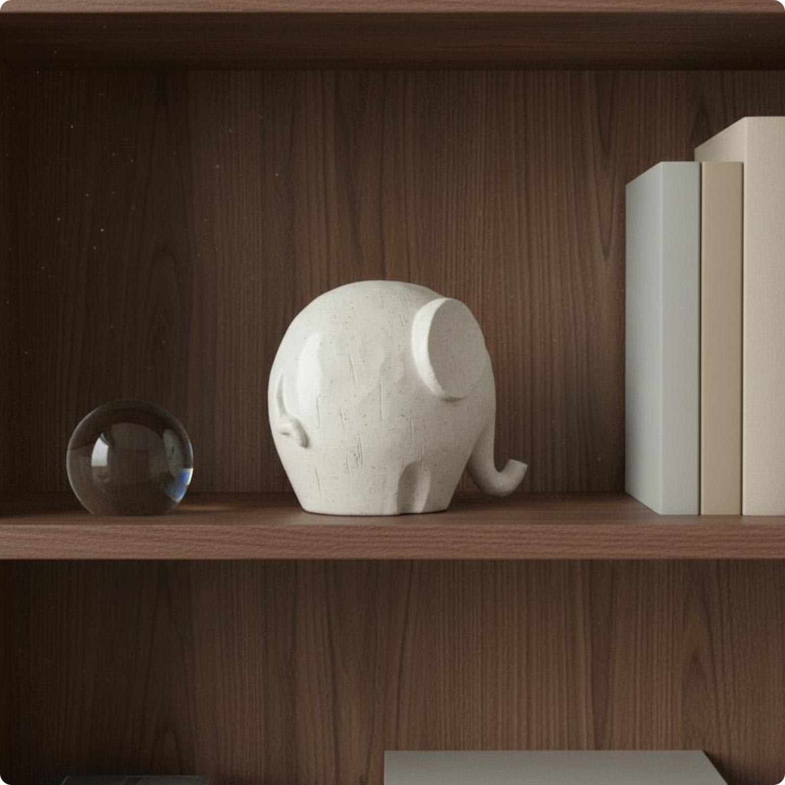 Abstract Elephant Figurine Artistic Design Abstract