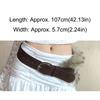 Retro Trendy Design Faux Fur Belts Punk Y2K Furry Splicing Belt All-match Wide Belt Women Fashion