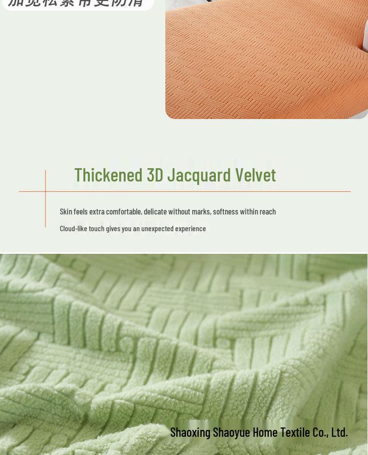 Universal Non-Slip Stretch Sofa Cover - Solid Color, All-Season Full Wrap Cushion Protector