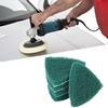 5pcs Triangle Scouring Pad Polishing Pad Self Adhesive Plate Grinding Machine Accessories