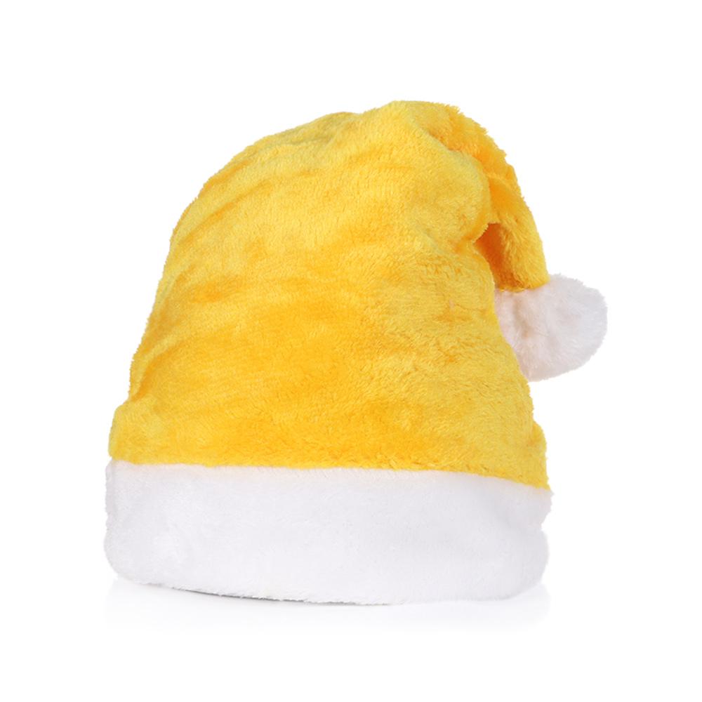 Classic Holiday Party Supplies Xmas Caps Santa Hats Merry Christmas Happy New Year As Shown жёлтый