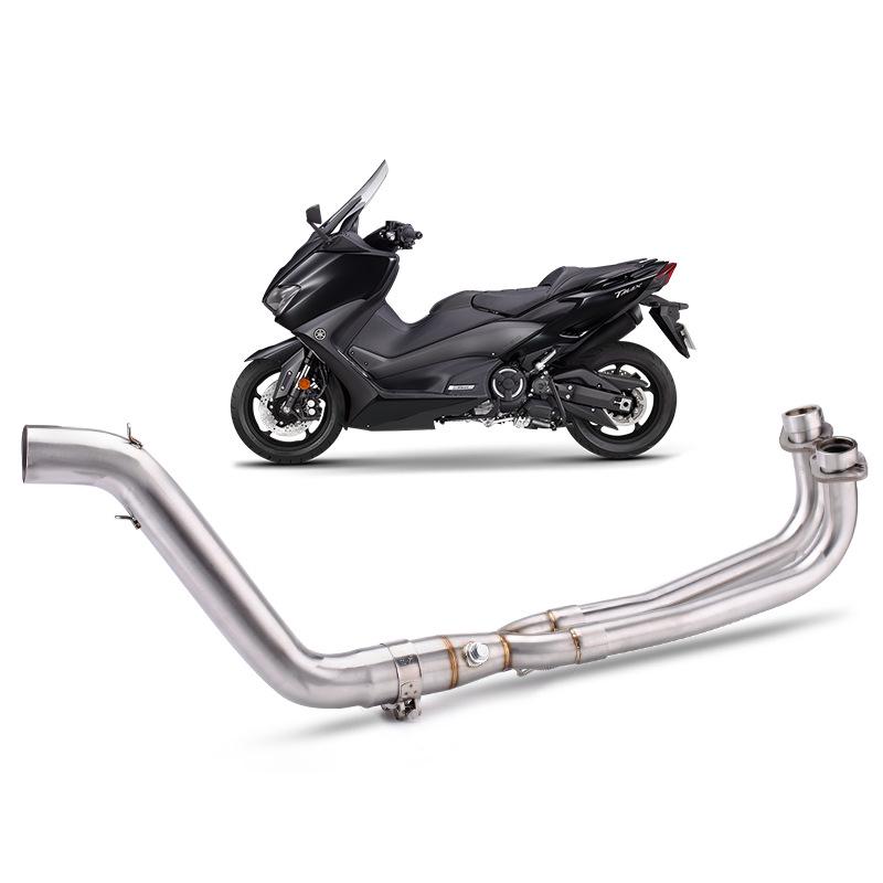 Applicable TMAX-530/560 Stainless Steel Exhaust with Carbon Head & Tail Sections