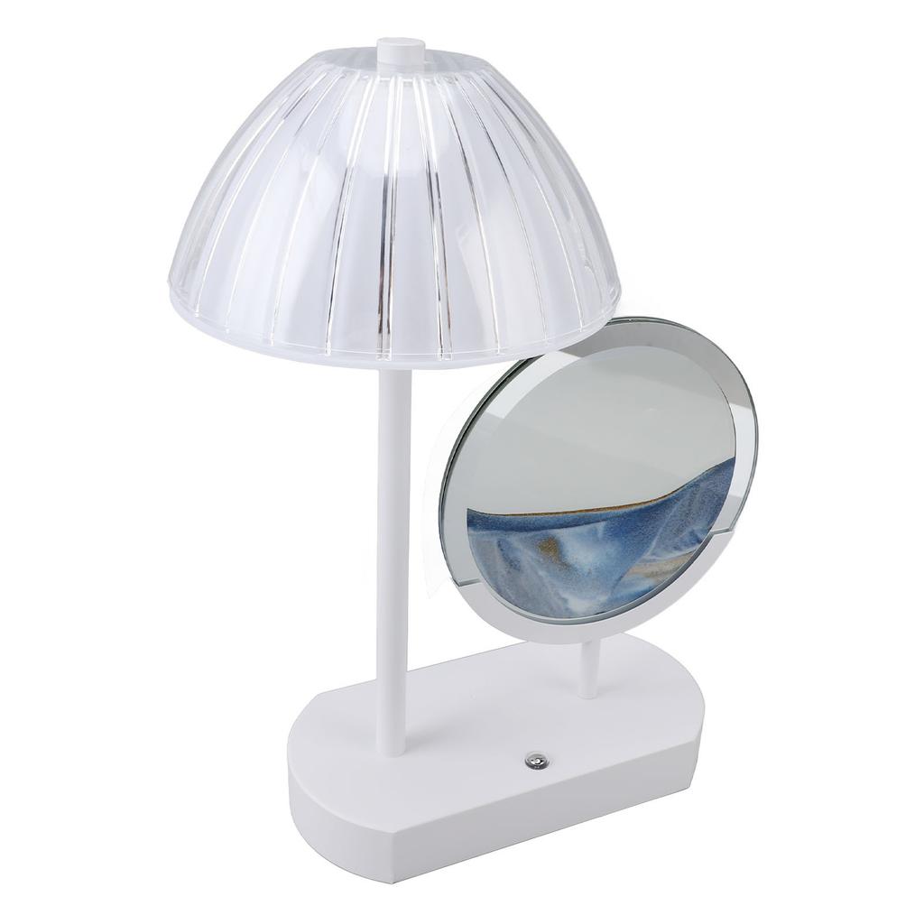 Bewegliches Sandkunstbild Tischlampe Wiederaufladbar Kreativ Augenschonend Nachttischleuchte Kabellos Schreibtischlampe