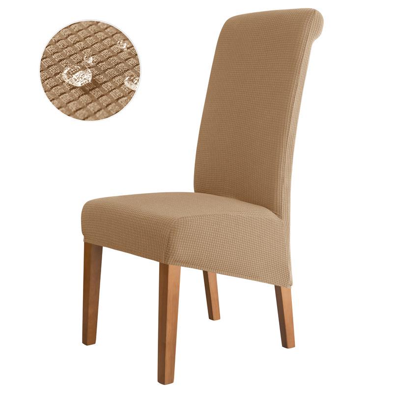 Water-Repellent Flared High-Back Chair Cover - Corn Kernel Design, Dustproof for Home & Hotel Dining.