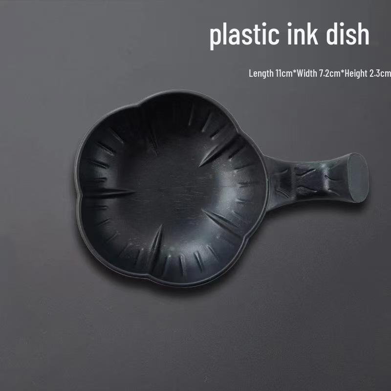 Multifunctional Plum Blossom Ice Crack Ceramic Brush Rest & Washer