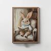 Spring Prints, Set of 6 Spring Gallery Wall Art,Vintage Easter Bunny Painting, Farmhouse Easter Paintings,Farmhouse Poster Decor