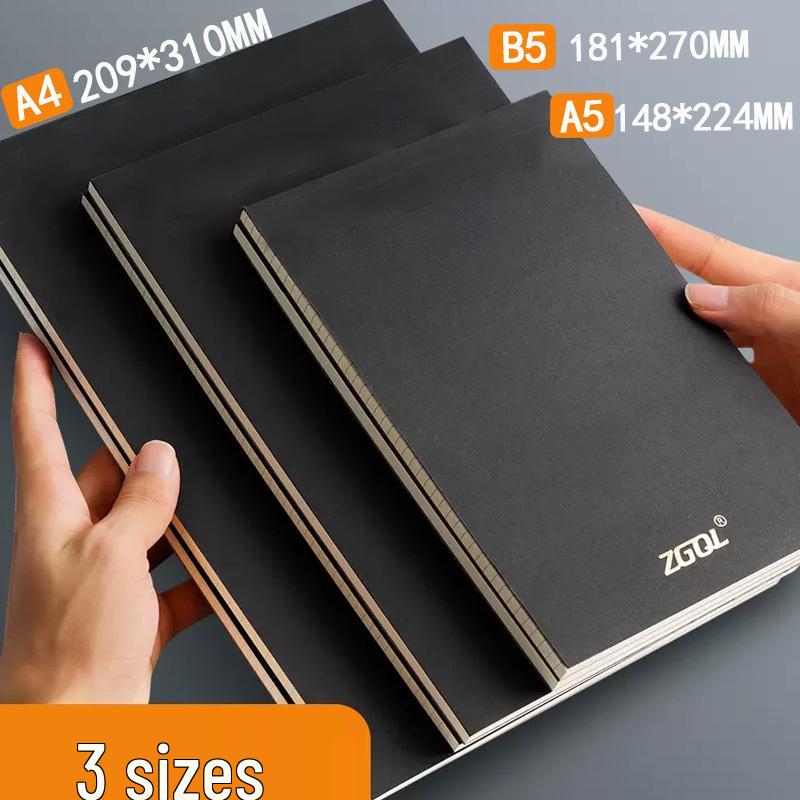 Tearable A5/B5 Thick Notebook: Lined, Sticky Notes, Blank, Grid for Business & Drafts