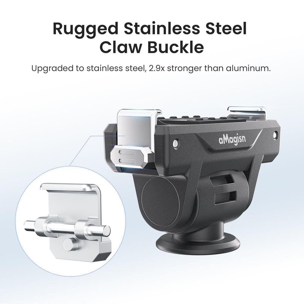 AMAGISN PD15 For DJI Osmo Action 5 Pro/Action 4/3 Adjustable Quick Release Mount Adapter Holder Camera Accessory