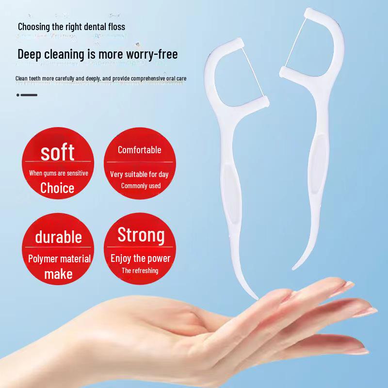 Portable Automatic Pop-up Dental Floss and Toothpick Storage Box