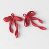 10Pcs Simple Alloy Colorful Spray Painted Ribbon Bowknot Pendant DIY Bracelets Necklaces Jewelry Accessories Jewellery Making
