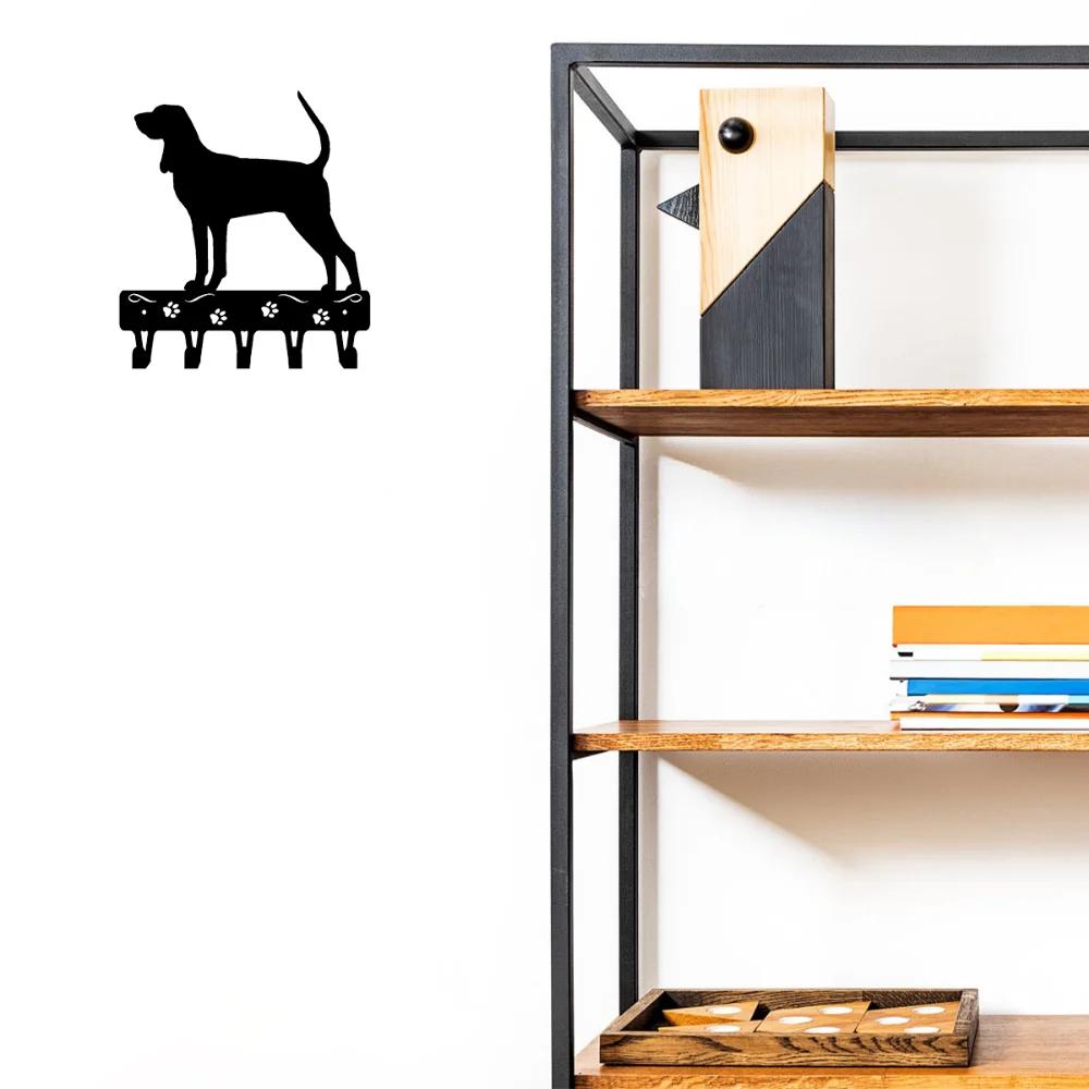 Key Rack & Dog Leash Hanger Wall Metal Pendant Art - Home Decor for Kitchen Bathroom Living Room - Iron Art Decoration