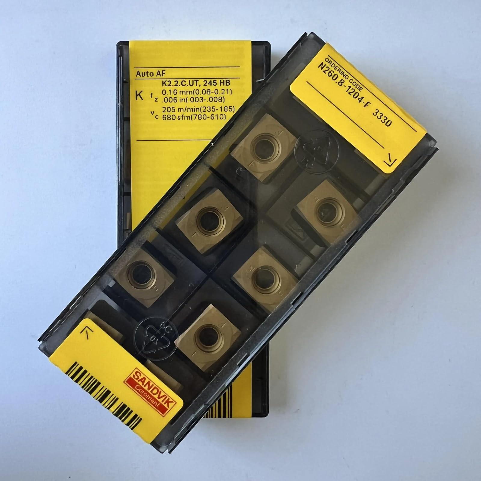 

Original Sandvik / N260.8-1204-F 3330 CNC lathe carbide blade 10 PCS