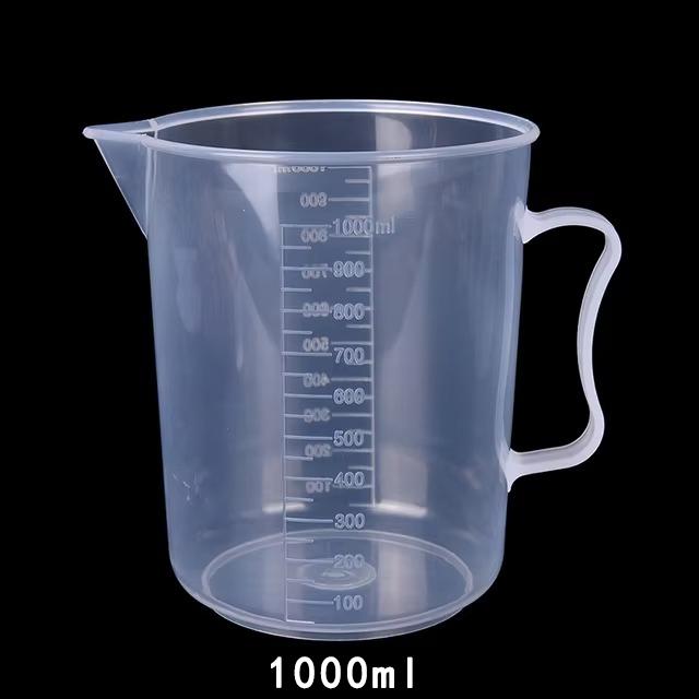 20ml / 30ml /50ml /250ml /500ml/1000ml Clear Plastic Graduated Measuring Cup for Baking Beaker Liquid Measure JugCup Container