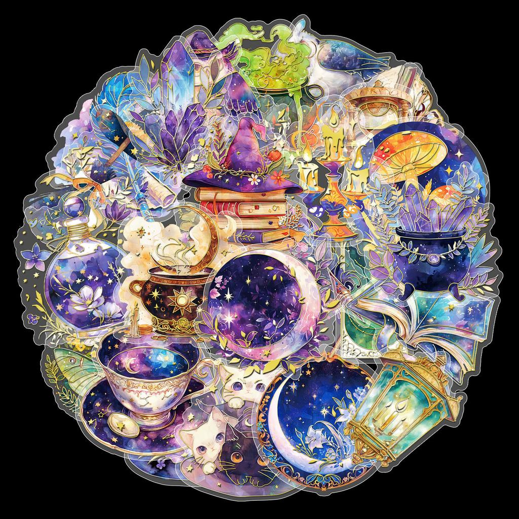 30-90 New Products Pet Waterproof Laser Cold Hot Graffiti Stickers Decorative Stickers